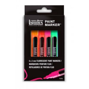 Farbmarker-Set Liquitex Fine 2mm - Fluoreszierend Farbmarker-Set Liquitex Fine 2mm - Fluoreszierend