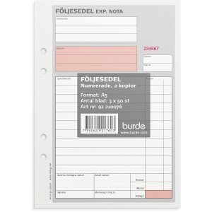 Lieferschein - A5 - 2 Exemplare - nummeriert - SEK-Spalte Lieferschein - A5 - 2 Exemplare - nummeriert - SEK-Spalte