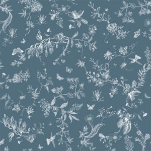 Ellinor Textilwachstuch blau Ellinor Textilwachstuch blau