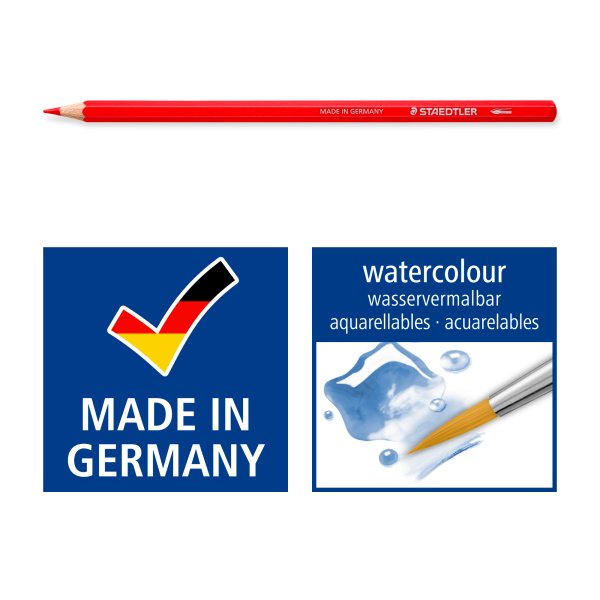 Staedtler 146 10C Aquarellstifte, 12 Farben - Metalletui Staedtler 146 10C Aquarellstifte, 12 Farben - Metalletui