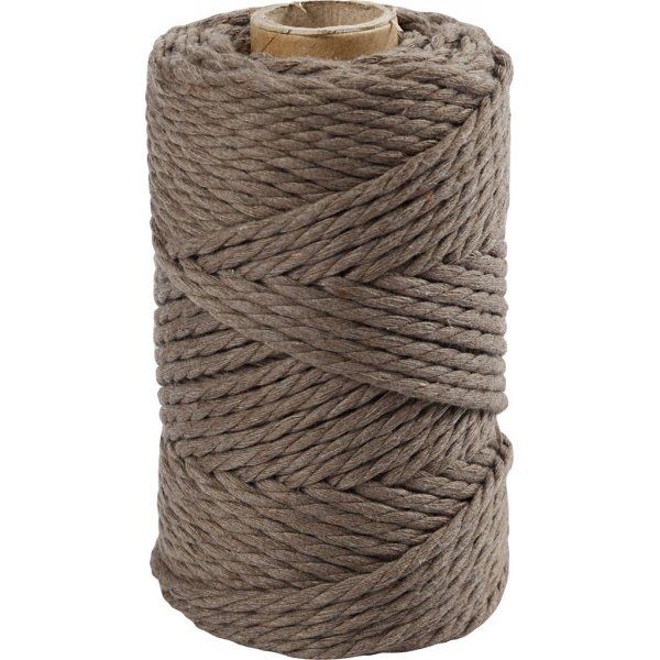Makrameegarn - hellbraun - 4 mm - 55 m