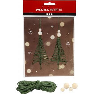 Mini-DIY-Kit - Makramee-Weihnachtsbaum Mini-DIY-Kit - Makramee-Weihnachtsbaum
