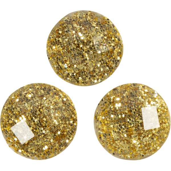 Strasssteine - Gold - 8 mm - 32 Stk