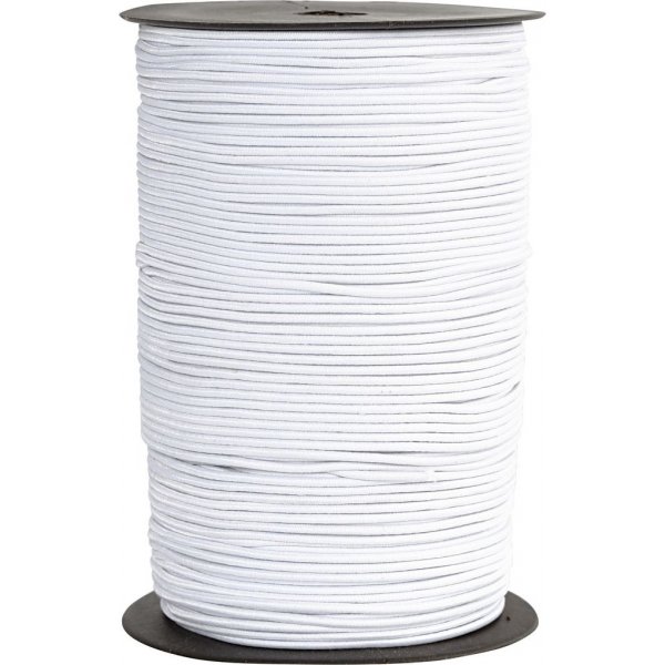 Elastische Kordel 2 mm - wei - 250 m