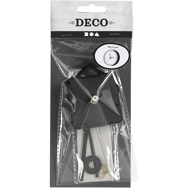 Uhrwerk - 10 mm - schwarz