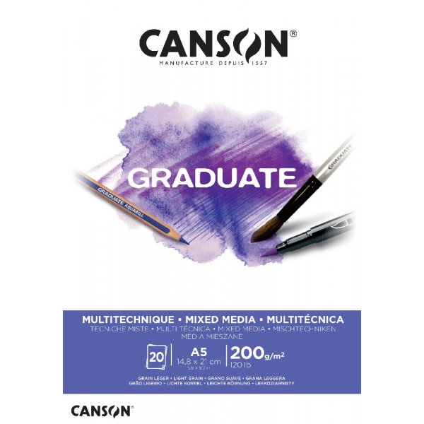Graduate Mixedmedia Block 200g 20 Blatt