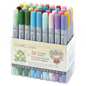 Copic Ciao Set - 36 Stifte - Brillante Farben Copic Ciao Set - 36 Stifte - Brillante Farben
