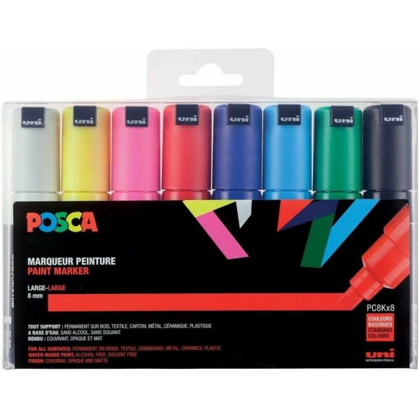 Uni Posca PC-8K - 8 Stifte