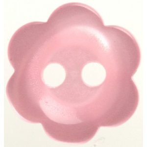 Knopf Blume 2-Loch 11 mm 8 Stück - Rosa Knopf Blume 2-Loch 11 mm 8 Stück - Rosa