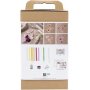 DIY Kit Krepppapier, Pastellfarben, Blume