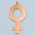 Anhänger 28 x 15 mm - feminin Anhänger 28 x 15 mm - feminin