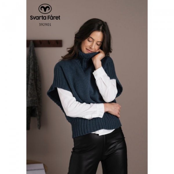 Strickanleitung - Poncho mit Polokragen