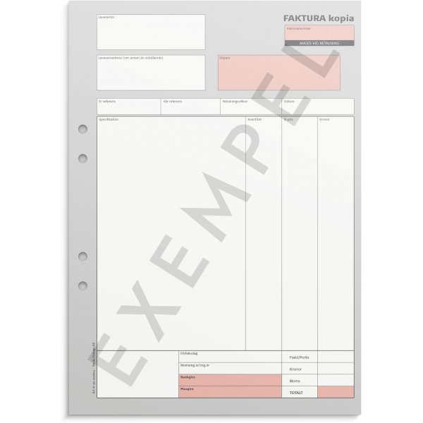 Rechnung - A4 mit 1 Kopie