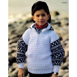 Strickanleitung - Pullover mit Kapuze (91067-N) Strickanleitung - Pullover mit Kapuze (91067-N)