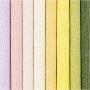 Krepppapier - Pastellfarben - 8 Blatt