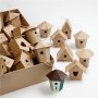 Vogelhuschen - Pappmach - Mini - 6 x 10 Stk