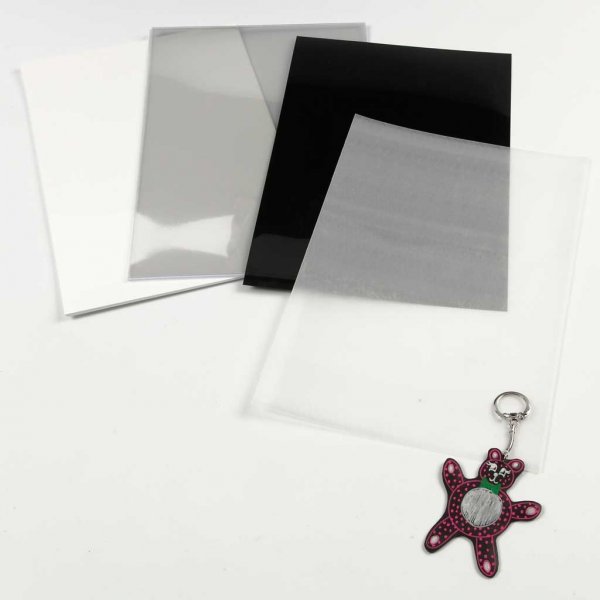 Schrumpffolien - Mattwei - 10 Blatt