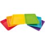 Kunststofftablett 28 x 22 x 3 cm, 6 Farben, 12 Stk