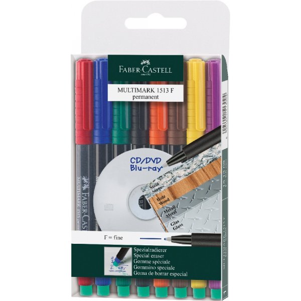 Permanentmarker Multimarker F - 8 Farben