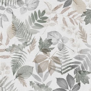 Laubtextil-Wachstuch grau Laubtextil-Wachstuch grau