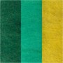 Kardierte Wolle - Grn/Trkis-Harmonie - 3 x 10 g
