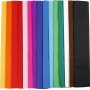 Krepppapier - gemischte Farben - 15 Blatt