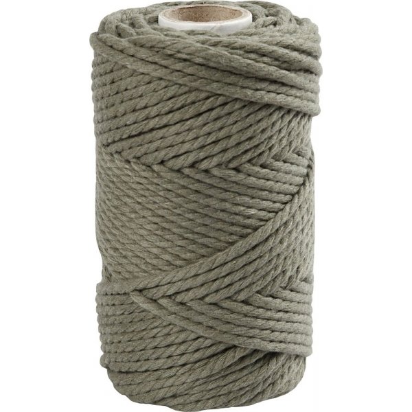 Makrameegarn - moosgrn - 4 mm - 55 m