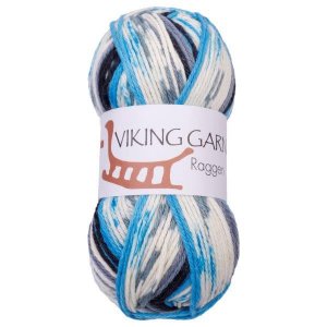 Wikingergarn Raggen 150g - Blau/Weiß/Schwarz (723) Wikingergarn Raggen 150g - Blau/Weiß/Schwarz (723)