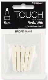 Touch-Marker-Spitze, 5 Stück - breit Touch-Marker-Spitze, 5 Stück - breit