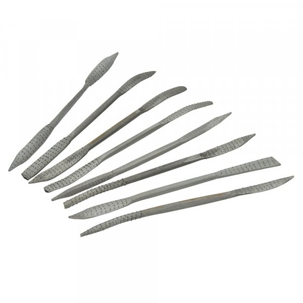 Specksteinreiben-Set 20 cm - 8-teilig