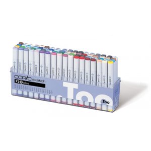 Copic Sketch-Set - 72 Stifte - Grundfarben B Copic Sketch-Set - 72 Stifte - Grundfarben B