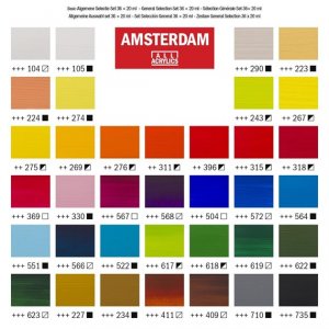 Acrylfarbenset Amsterdam 20 ml - 36 Tuben Acrylfarbenset Amsterdam 20 ml - 36 Tuben