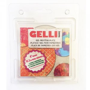 Druckplatte - Gelli Arts - Rund 10cm Druckplatte - Gelli Arts - Rund 10cm