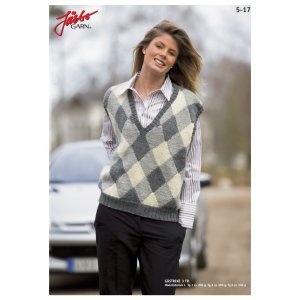 Strickanleitung - Slipover mit Dominosteinen (Damen) Strickanleitung - Slipover mit Dominosteinen (Damen)
