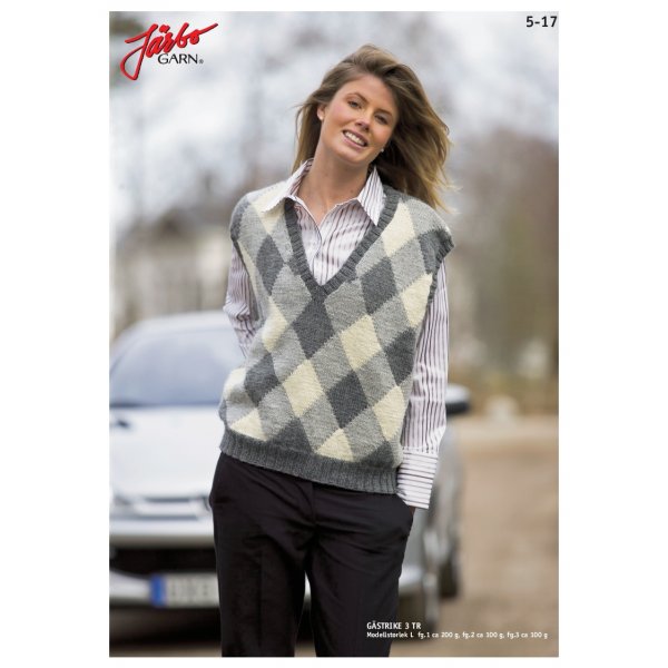 Strickanleitung - Slipover mit Dominosteinen (Damen)