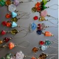 Kundenbild Glasperlen - gemischte Farben - Blatt - Blume - 60 g