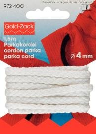 Parkaband 4 mm weiß - In weiteren Farben erhältlich Parkaband 4 mm weiß - In weiteren Farben erhältlich