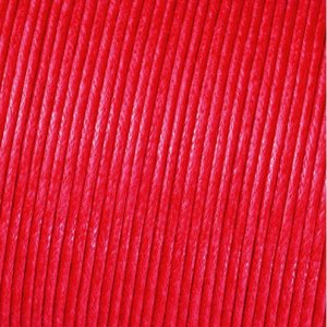 Kordel aus gewachster Baumwolle - rot Kordel aus gewachster Baumwolle - rot