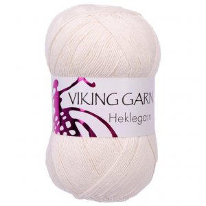 Wikingergarn Häkelgarn 12/4 100g - Naturweiß (801) Wikingergarn Häkelgarn 12/4 100g - Naturweiß (801)