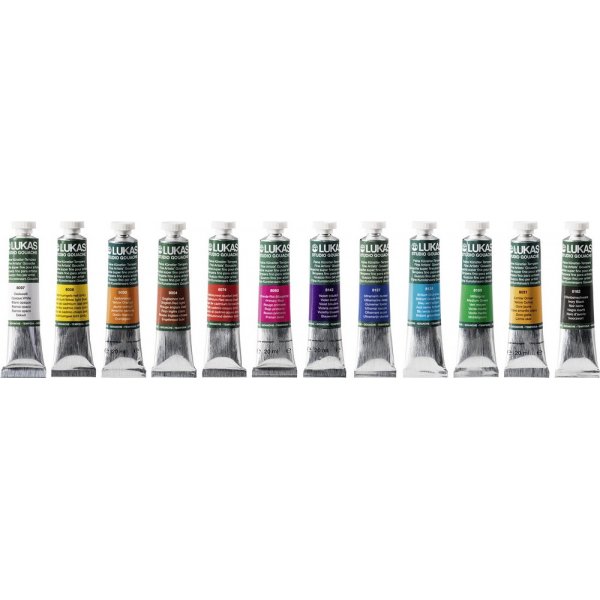 Tempera-Farbtuben 20 ml x12
