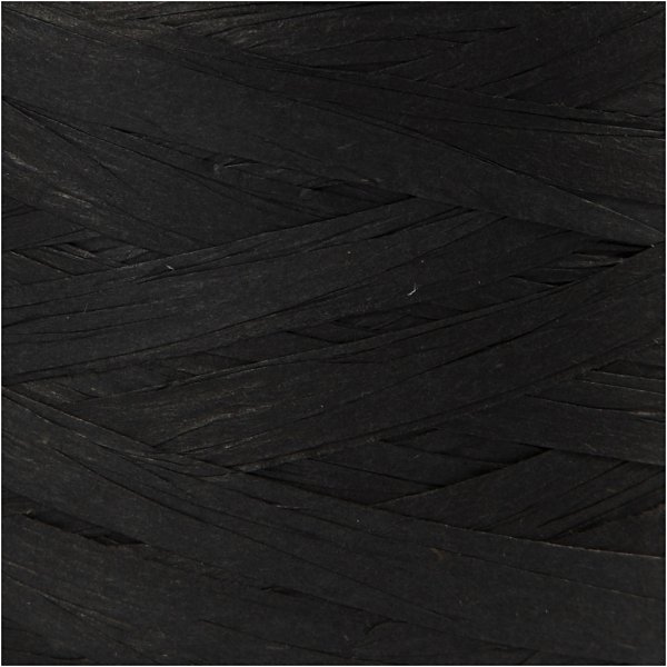 Raffia-Papiergarn - Schwarz - 100 m