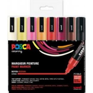 Poscaset PC-5M Warme Farben - 8 Bleistifte Poscaset PC-5M Warme Farben - 8 Bleistifte