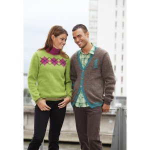 Strickanleitung - Muster gestrickter Pullover und Strickjacke (Damen & Herren) Strickanleitung - Muster gestrickter Pullover und Strickjacke (Damen & Herren)