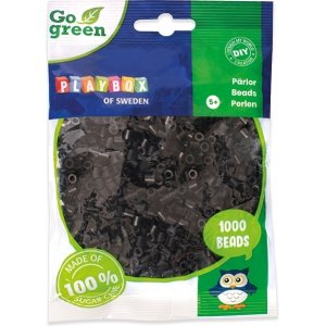 Röhrenperlen Go Green 1000 Stück Schwarz Röhrenperlen Go Green 1000 Stück Schwarz