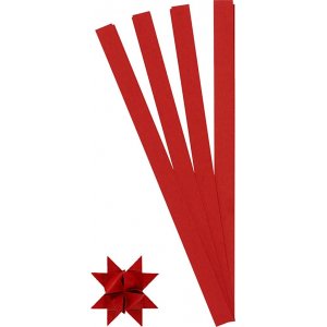 Sternstreifen - rot - Ø6,5 cm - 100 Streifen Sternstreifen - rot - Ø6,5 cm - 100 Streifen