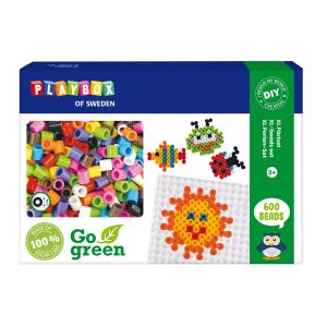 Perlenset XL-Beads Röhrenperlen "I'm Green" - 600 Stk Perlenset XL-Beads Röhrenperlen "I'm Green" - 600 Stk