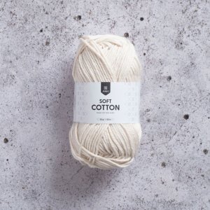 Weiche Baumwolle, 50 g - ungebleicht Weiche Baumwolle, 50 g - ungebleicht