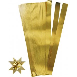 Sternstreifen - Gold - Ø6,5 cm - 100 Streifen Sternstreifen - Gold - Ø6,5 cm - 100 Streifen