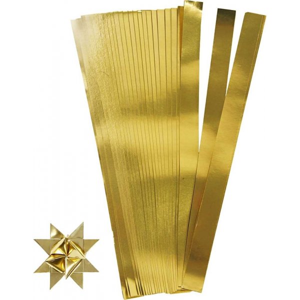 Sternstreifen - Gold - 6,5 cm - 100 Streifen
