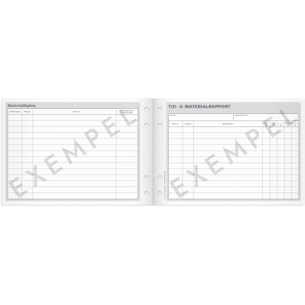 Zeit- und Materialbericht - A5L